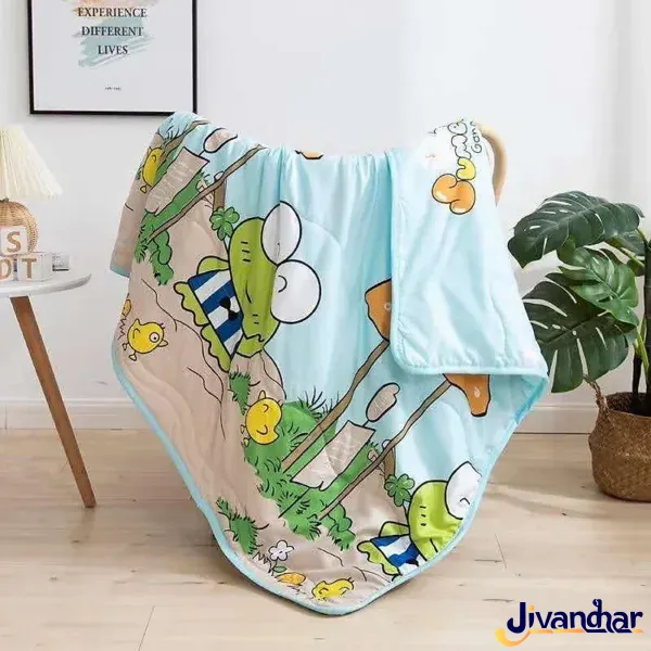 Kids Super Soft Polyester All Season Reversible Comforter Blanket