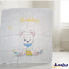2-Layer Bamboo cotton Muslin Swaddle Wrapper Blanket for Babies / All Season Ultra Soft Breathable Hypoallergenic Anti-Bacterial Shawl- 110 X 110 cm