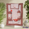 Baby Mattress Set with 3 Pillows | Cotton Cartoon Bedding for 0–1 Year 50x70cm