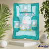 Baby Mattress Set with 3 Pillows | Cotton Cartoon Bedding for 0–1 Year 50x70cm