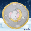 100% Cotton Baby Godadi | Round Mattress for Newborn Cradle (0–6M)