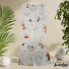 Baby sleeveless Jabla Shorts Set | 100% Muslin (0–24M)