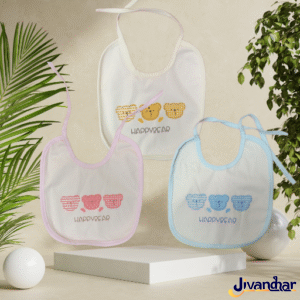3-Pack Waterproof Baby Bibs | Soft Cartoon Aprons for 0–2Y Boys & Girls