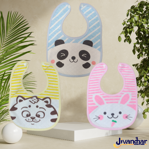 2-Pack Cotton Baby Bibs | Feeding Aprons for Newborns by Baby Hub