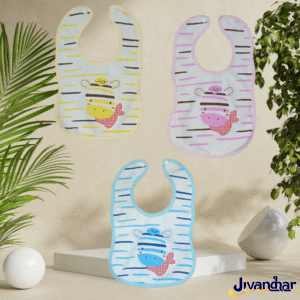 2-Pack Cotton Baby Bibs | Feeding Aprons for Newborns by Baby Hub