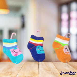 SOFTLFT Baby Socks 0–6 Months | Pack of 3 Ankle-Length Cotton Socks