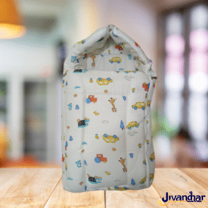 3-in-1 Muslin Baby Sleeping Bag | Carry Nest & Gaddi Set for 0–6 Months